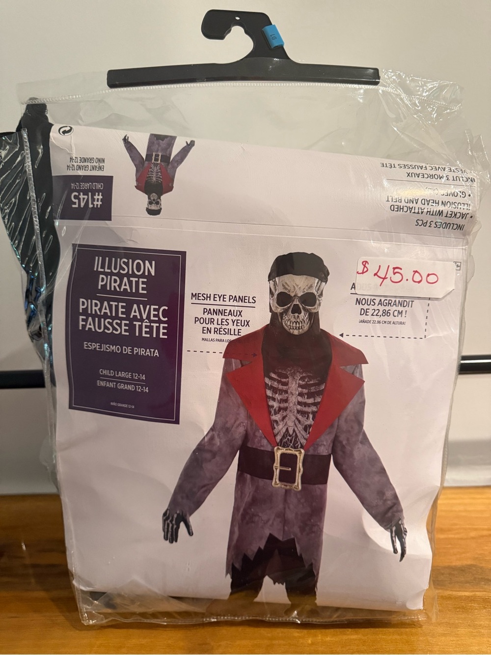 Skeleton Kids Halloween Costume - Gray & Red